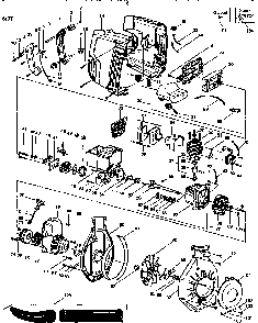 Weed eater Diagram and Parts List for BARRACUDA SV30 Weed Eater Leaf Blower / Vacuum